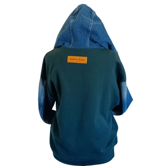 Authentic Louis Vuitton Hybrid Hoodie Denim Jacket - Picture 6 of 10
